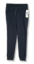 Andrew Marc New York Women's Jogger Sweatpants Rib Knit Pants Black S