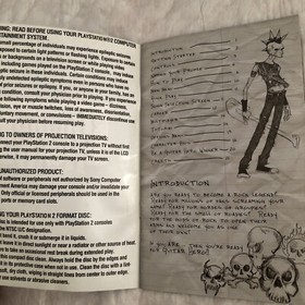 Guitar Hero  Manual Only. Play Station 2. Pre-owned.