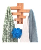 Mato Towel Bar Hanger Wood Bamboo Wall Mount Holder Organizer on sale Mato Towel Bar Hanger Wood Bamboo Wall Mount Holder Organizer on sale