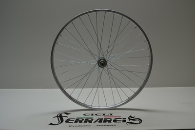 RUOTA CERCHIO BICI OLANDA 26X1.3/8 DA 1 A 7V O ANTERIORE | eBay