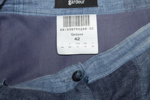 GARDEUR Ladies Skirt Midi Denim Blue Look A Line Lightweight Pockets Linen UK 16 - Picture 5 of 10