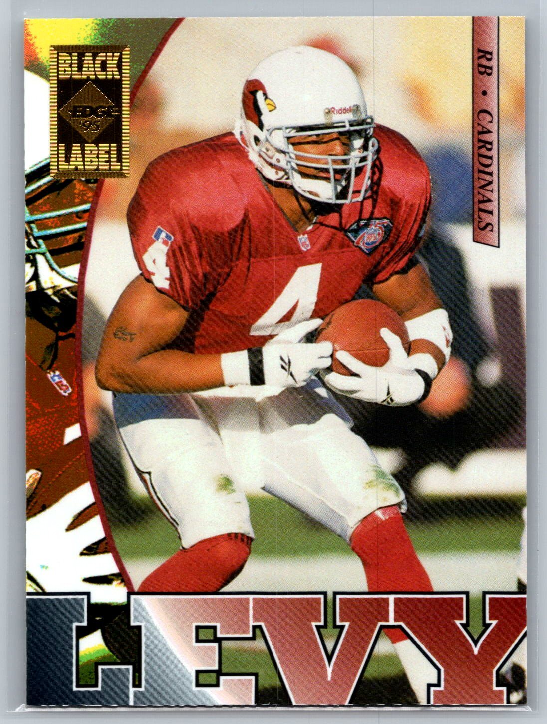 Chuck Levy 1995 Collector's Edge Black Label FOOTBALL #5 Arizona Cardinals