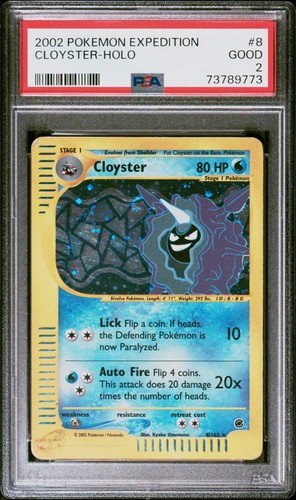Cloyster graded PSA 2 for sale on eBay
