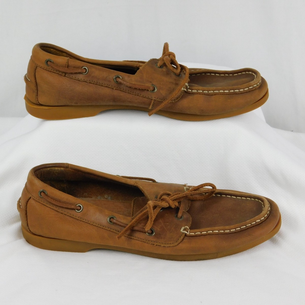 Lands\' End Men\'s Brown Slip-On Casual Shoes Size 13D Comfort Cushioned Sole Lands main image 2