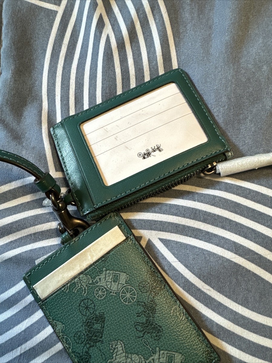 NWT Coach ID Lanyard Set Horse and Carriage Print Card Case  display picture 3
