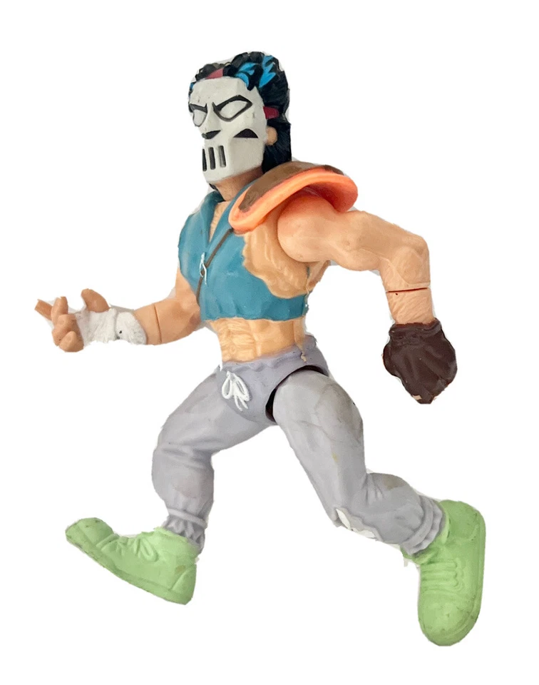 Figura de acción Playmates Casey Jones TMNT 1989 Teenage Mutant Ninja Turtles de colección Foto 3 de 4