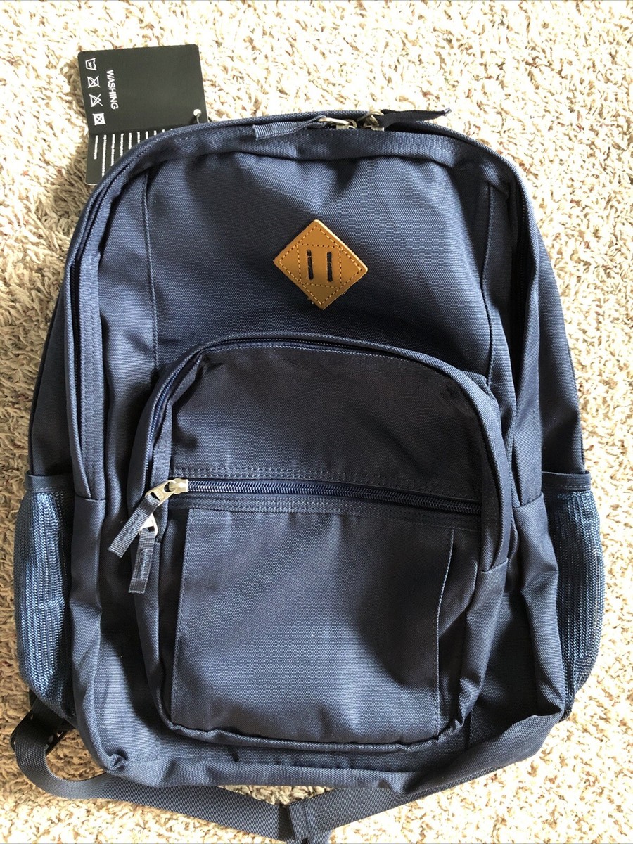 Abshoo Navy Adjustable Strap Zipper Pocket Backpack