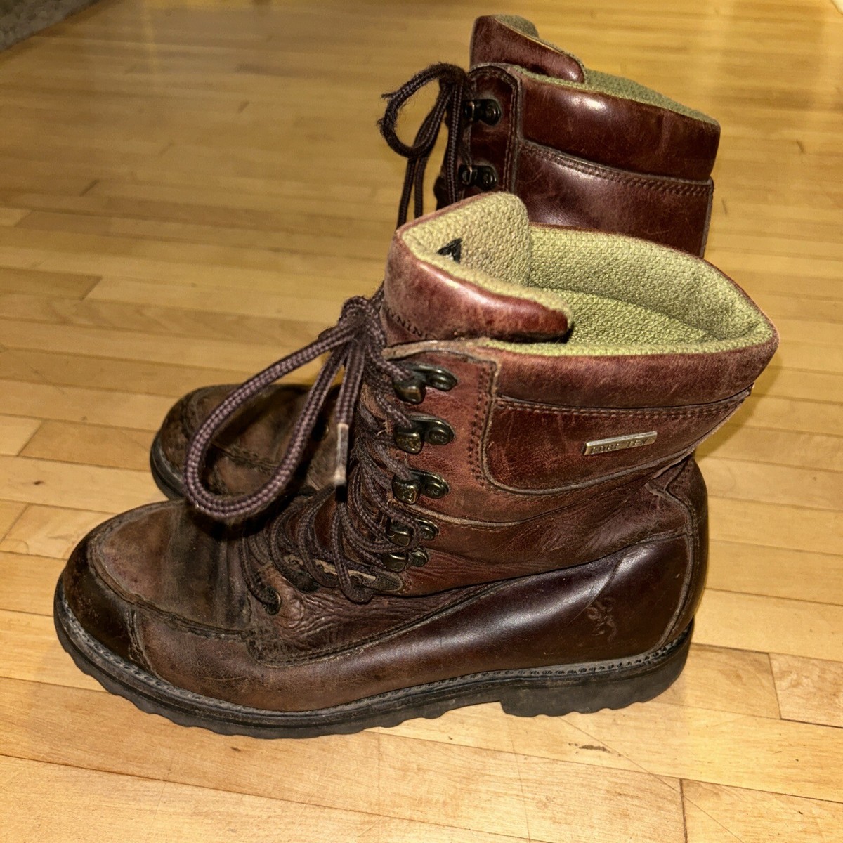 Browning Gor-Tex Thinsulate Insulation Leather Work Hunting Boots 10120 Sz 