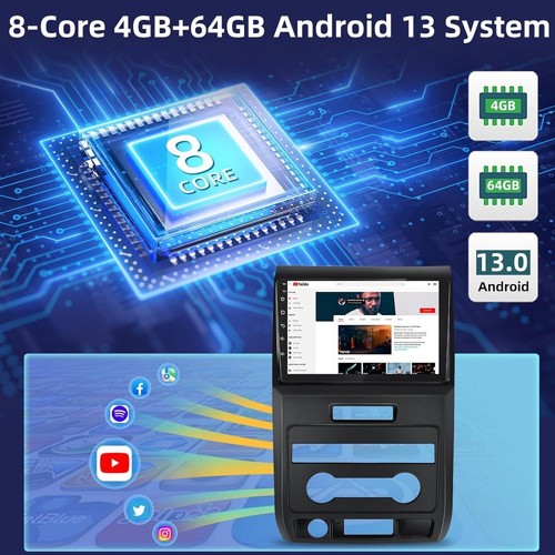 4+64GB Android 13 Car Stereo For Ford F-150 F150 2009-2014 GPS Carplay Radio RDS - Picture 5 of 16