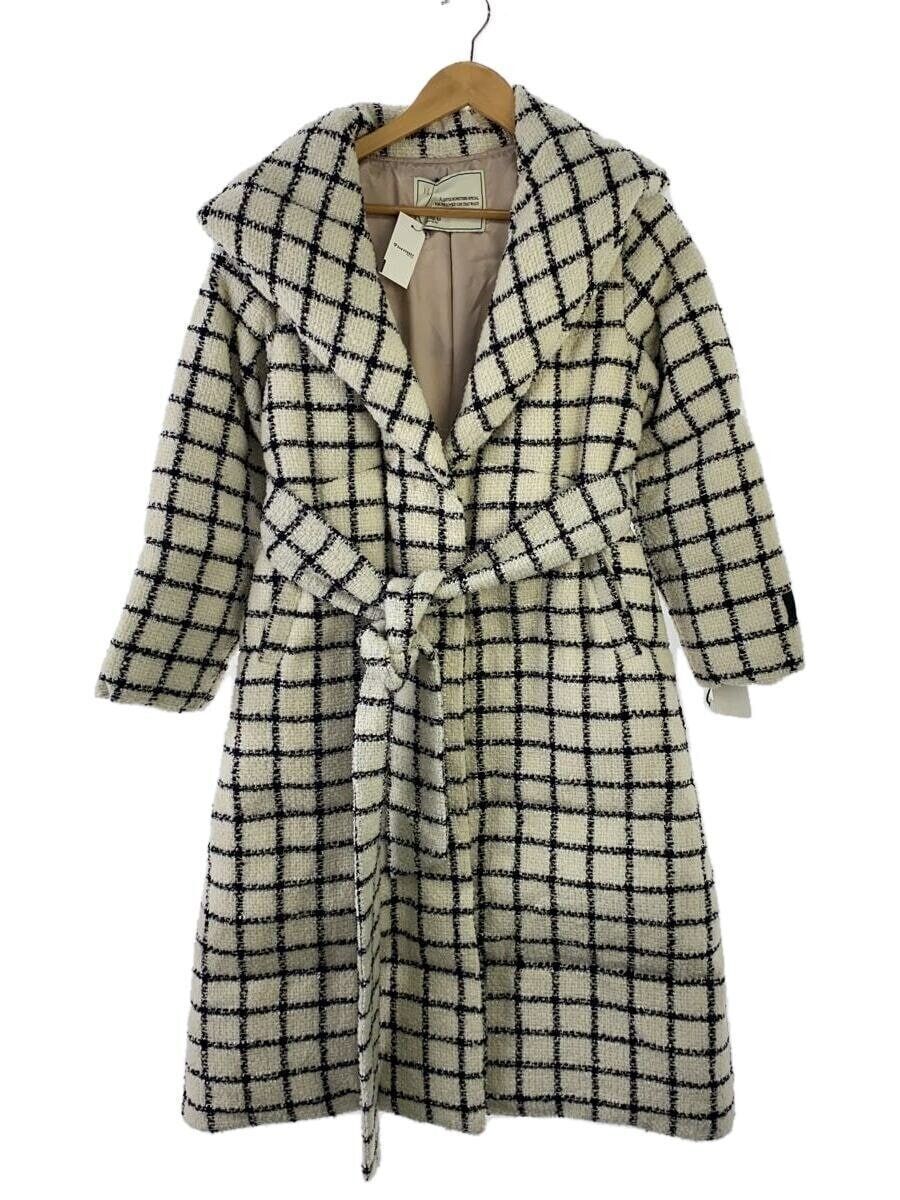Heart Relation Other Loop Yarn Tweed Belted Down Coat S Polyester 