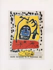 1989 Vintage MIRO MATARASSO Gallery MOURLOT Mini Poster Color Art Lithograph