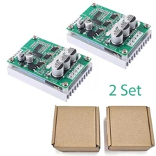 2 set DC12V-36V 500W Brushless Motor Drive Control Speed Controller PWM Hallless