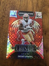 2022 Panini Rookie & Stars Football #CR-8 DEEBO SAMUEL Crusade Plaid Prizm