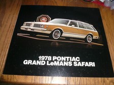 1978 Pontiac Grand Lemans Safari Dealer Showroom Sales Presentation - Poster