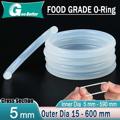 White Silicone O-Ring Seal Ring High Temperature Resistant Food Grade Gasket