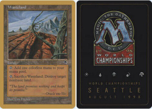 Wasteland - Ben Rubin - 1998 ~ Championnat du Monde E MTG Magic Ultimate presque comme neuf - Photo 1/1