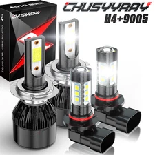 Combo LED Headlight Kit for Toyota Tacoma 2005-2011 Hi&Low Beam + Fog Light Bulb