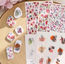 Keoker Polymer Clay Transfer Paper 12 Piece Sheets 6 Designs For Jewelry