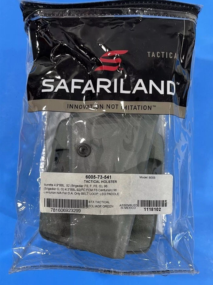 SAFARILAND 6005 SLS TACTICAL LEG HOLSTER BERETTA 92 96 BRIGADIER CENTURION RIGHT - Image 3 of 3