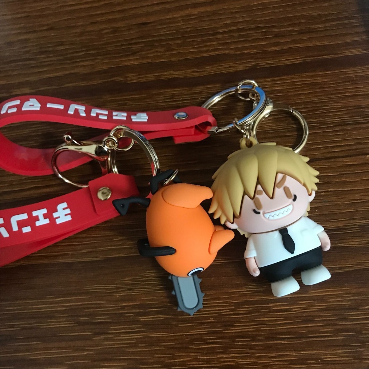 Anime Chainsaw Man Denji 3D Keychain Denzi Hanging Toy Car / Bag