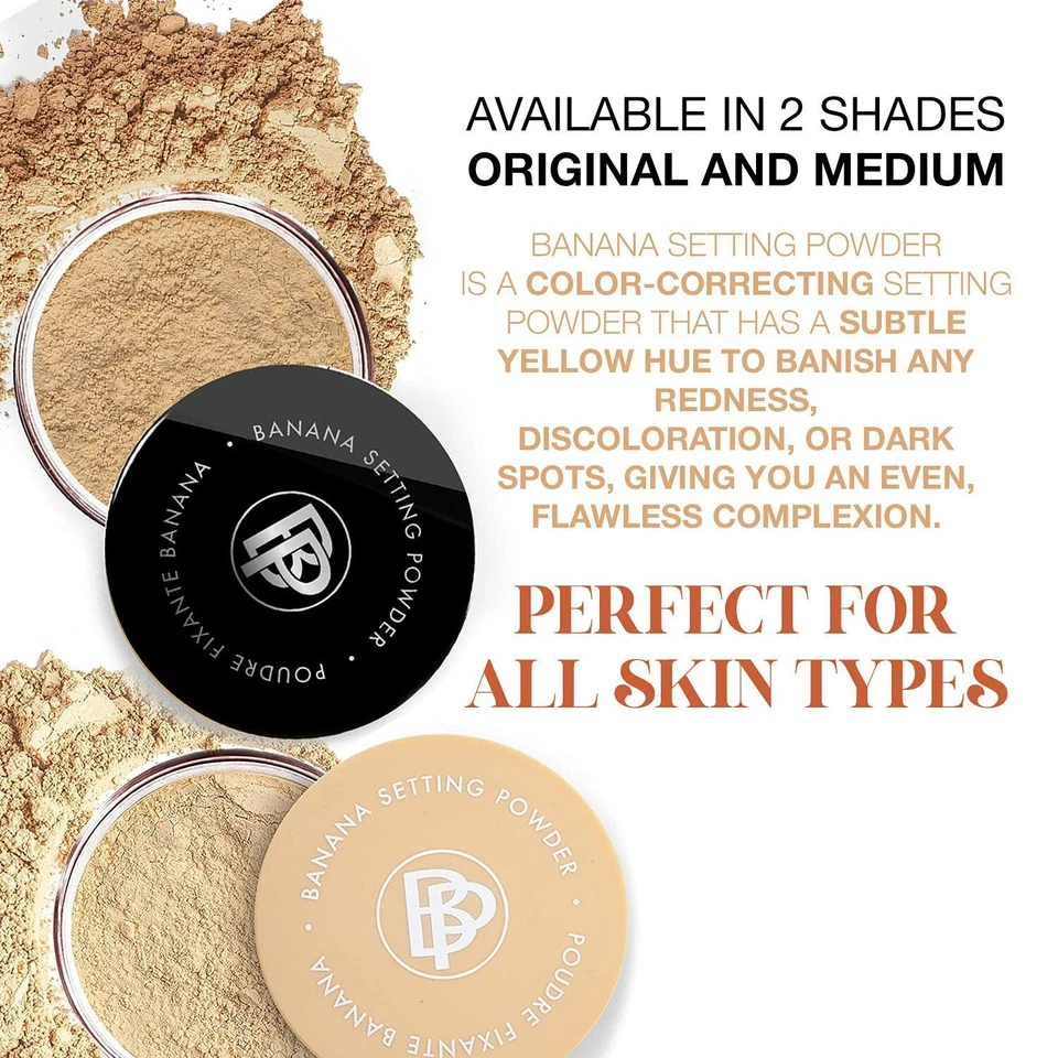 bellapierre Banana Setting Powder - Lightweight Color-Correcting Powder - Medium - Image 3 of 4