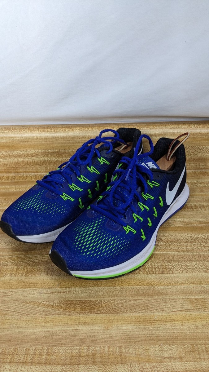 Nike Running Shoes Men's Size 10 Blue Air Zoom Pegasus 33 831352