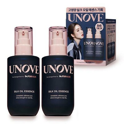 UNOVE Silk Oil Essence ? 70ml + 70ml Double Set ? Damaged Hair Repair ? K-Beauty