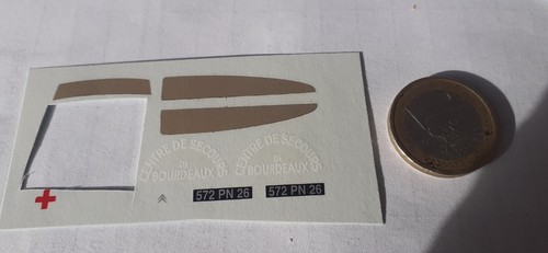 decalcomanie decals deco compteur pour pompier 1/43