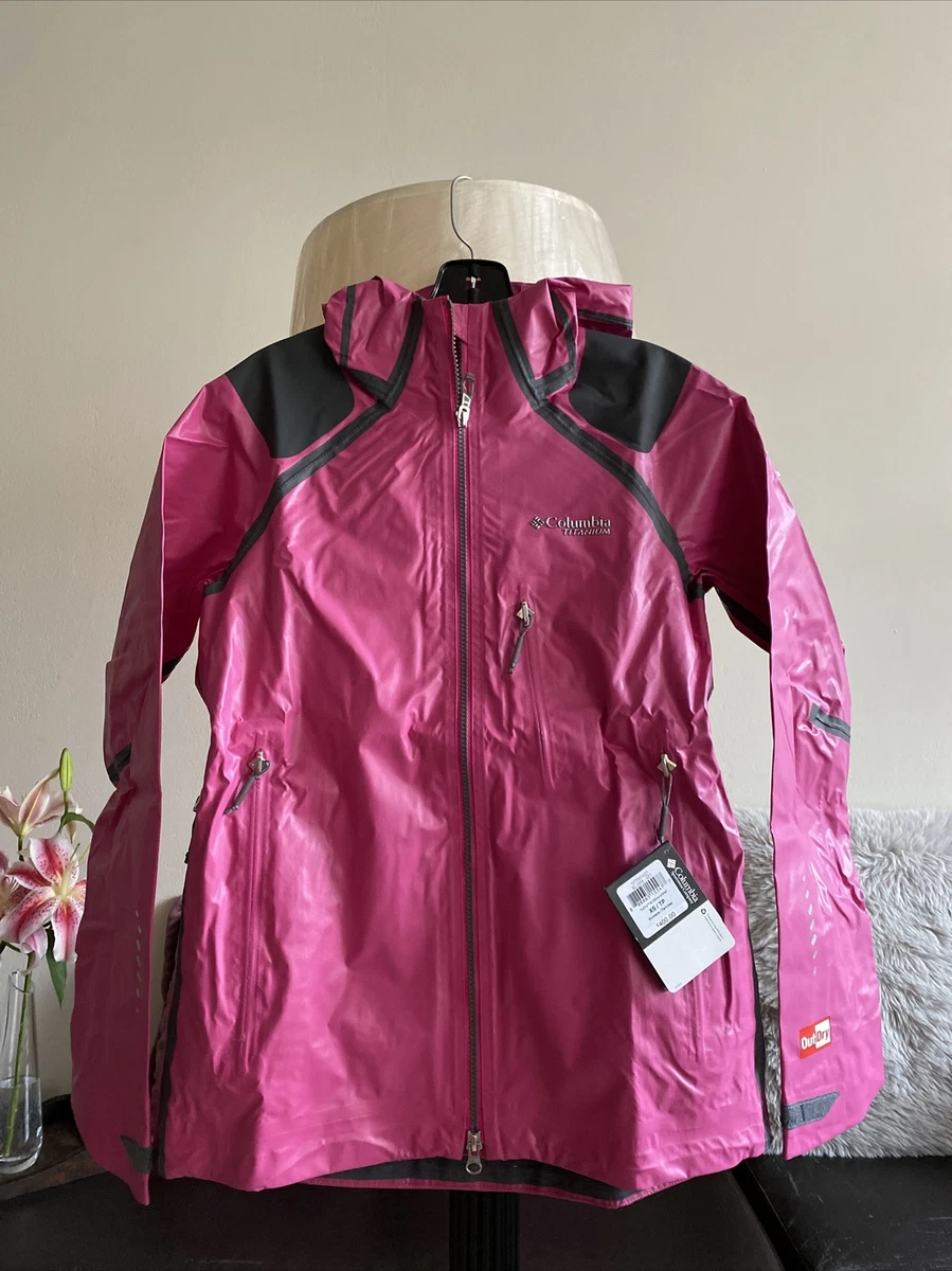 Columbia Titanium Outdry Ex Diamond Shell Jacket Pink XS. MSRP