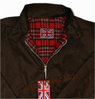 Retro Harrington Jacket Mod Skin Ska Indie Brown Small Retro Harrington Jacket Mod Skin Ska Indie Brown Small