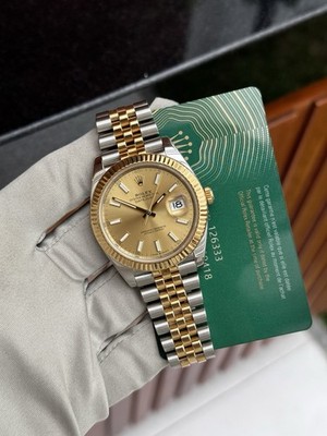 Rolex Datejust 126333 | Champagne Stick Dial / Jubilee / 41mm