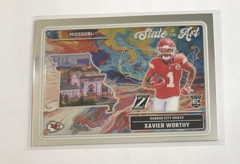 2024 Panini Zenith - State of the Art Xavier Worthy #21 (RC) Kansas City Chiefs