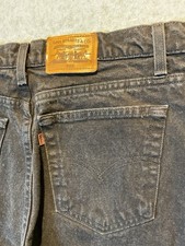 Levis Signature 540 Mens Vintage 1995 Black Relaxed Fit Jeans Made USA 36 X 32