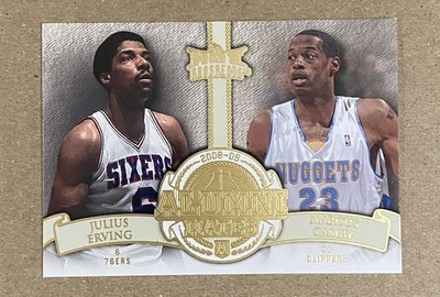 Julius Erving & Marcus Camby, 2008-09 Fleer, Hot Prospects, Alumni Mates, #AM-17