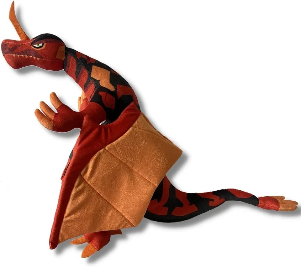 Bakugan Cuddle Pillow Battle Brawlers Fire Dragon 20 英寸大号毛绒全新带标签 — 第 2/2 张图片