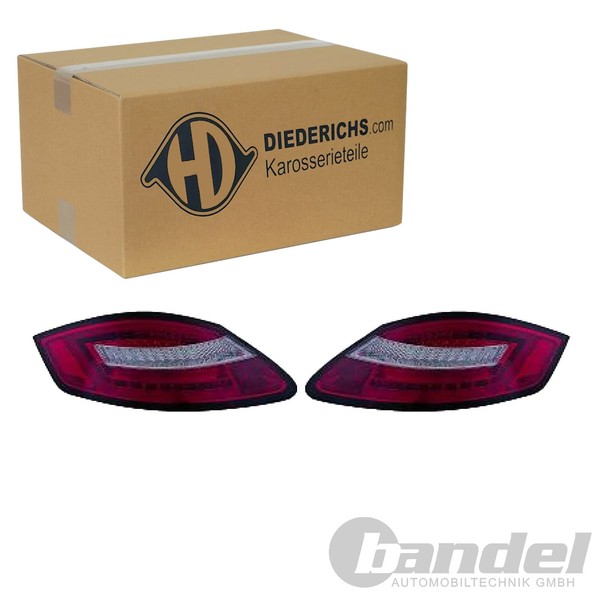 Diederichs Tuning LED RÜCkleuchten Klarglas Grau/Rot Passend FüR Porsche Boxster-image