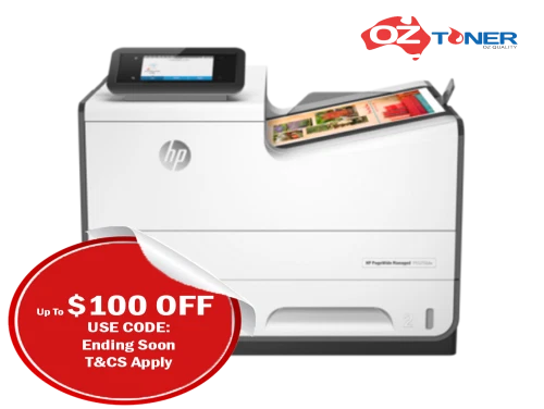 HP PageWide Managed P55250dw A4 Inkjet Wireless Printer+Duplex #975A Ink J6U55D - Picture 1 of 6
