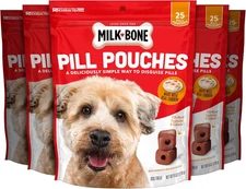 Pill Pouches with Real Chicken Dog Treats, 6 Ounce Bag (Pack of 5)