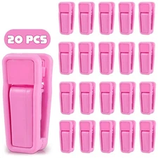 20Pcs Baby Hangers Clips - Hanger Clips for Kids Hangers Plastic with Clips -