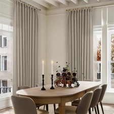 Taupe 60 Inch Wide Curtains 96 60"W x 96"L Pack of 1 , Burlywood Birch