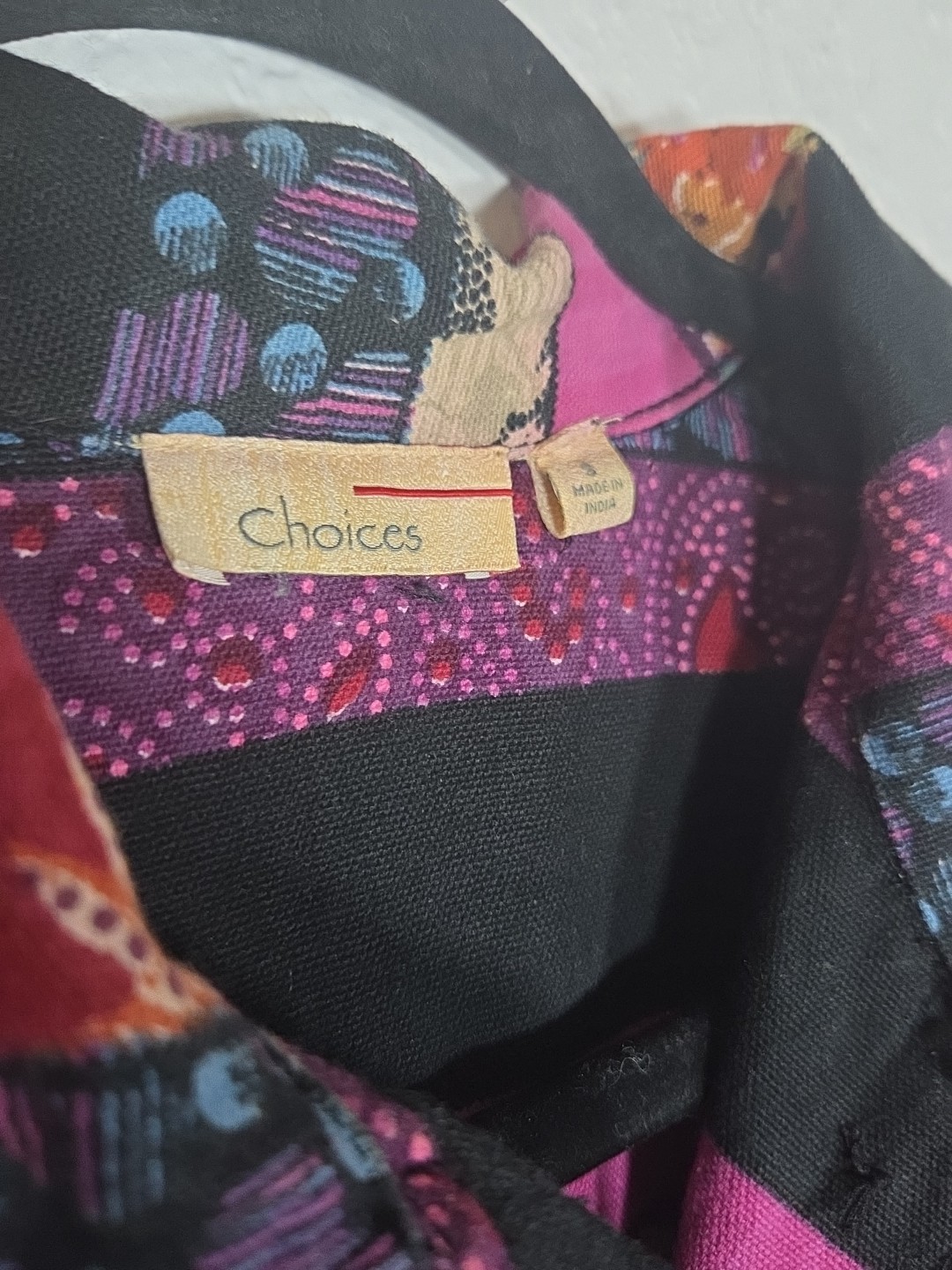 Choices Multicolor Textured Small Button Down Jac… - image 3