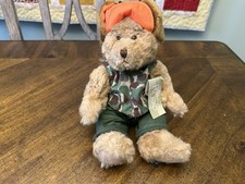 Russ Stuffed Animal 8 Hunting Bear Plush "Buck" Bears From The Past CAMO TAG