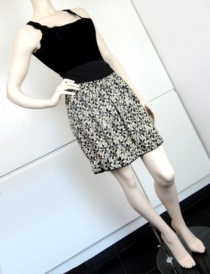 NOA NOA Damen Rock Minirock Blogger A Linie Geblümt Mini Boho Gr L