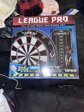 NWB VIPER League Pro Sisal Regulation DARTBOARD SET Steel Tip Darts, Scoreboard