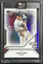 AARON JUDGE 2025 TOPPS MVP COLLECTION BASEBALL #32 PURPLE FOIL 57/75 YANKEES