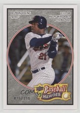 2008 Upper Deck Baseball Heroes Charcoal 25/399 Delmon Young #102 0dk