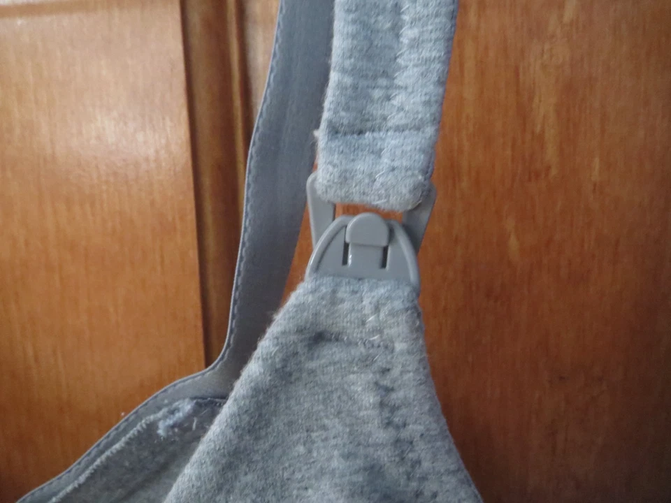 Sutiã Wynette Valmont 86709W algodão sem fio enfermagem maternidade 40B cinza - Imagem 4 de 4