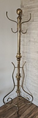 c. 1920 Brass Art Deco Coat Tree 72''x24''