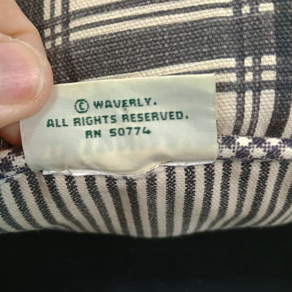 Waverly садовая комната 2-сторонняя подушка черный / кремовый клетку/check 16» фермерский дом - Изображение 4 из 4