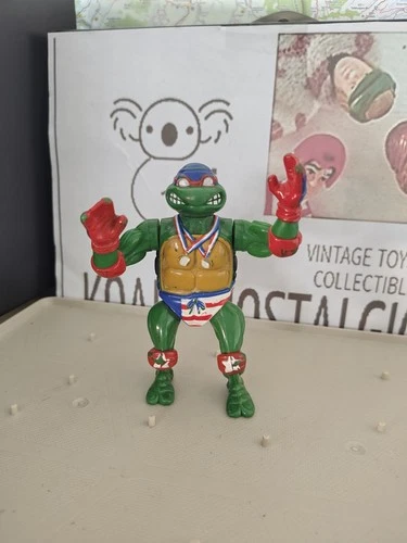 Vintage TMNT Ninja Turtles Figure Swimmin Raph 1992 Olympics